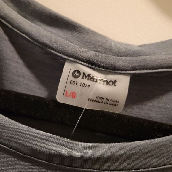 Marmot Womens Long Sleeve Calavera Shirt, Size Large Steel Onyx UPF 30 NWT - Picture 4 of 6